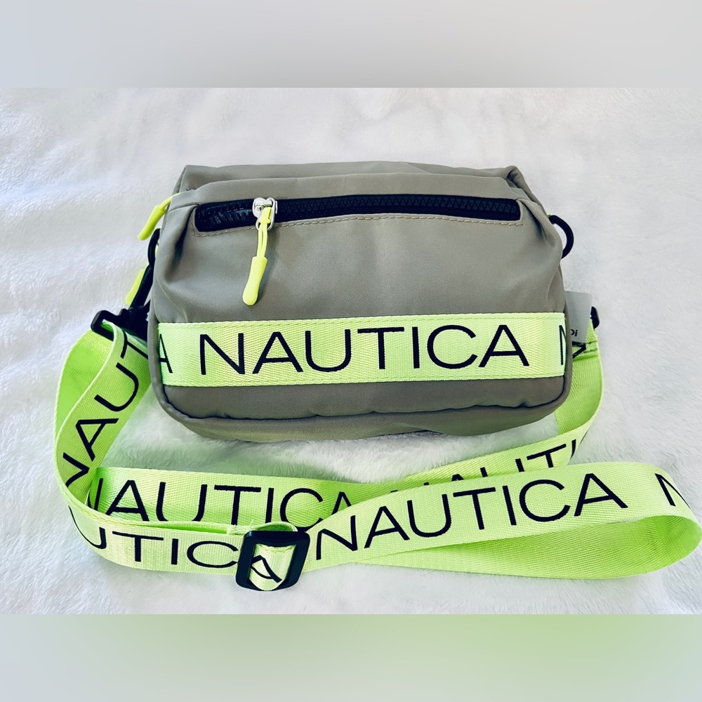 Nautica Nylon Bean Crossbody/Belt Bag with Adjustable Shoulder Strap